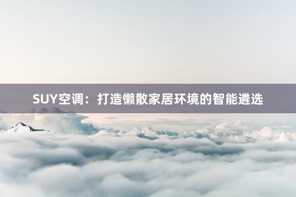 SUY空调：打造懒散家居环境的智能遴选